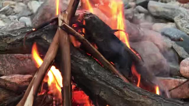 camping fire