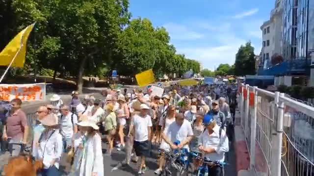 London packed to the rafters with people in support of those killed and injured by the jab