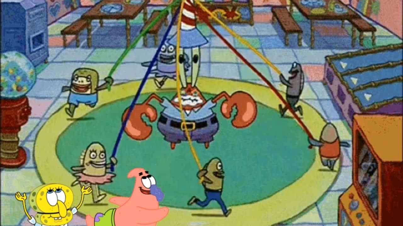 SpongeBob And Patrick Are Pretending To Be Imposters While Mr.Krabs Feels It 🌈