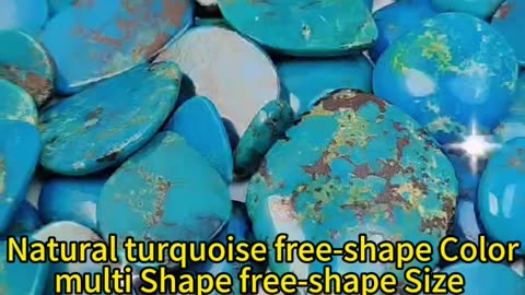 20250129-02 Natural turquoise free-shape Color multi Shape free-shape Size Weight 4g Gorgeous cab