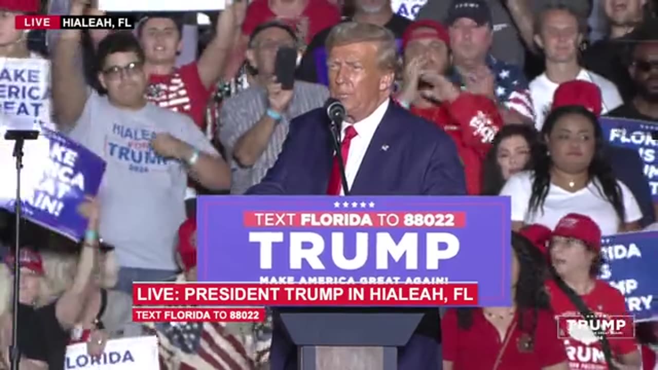 President Trump in Hialeah, #florida