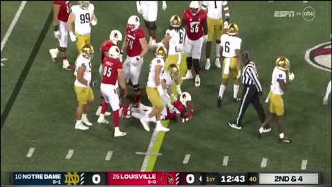 #10 Notre Dame vs Louisville Highlights | College Football Week 6 | 2023 College Football