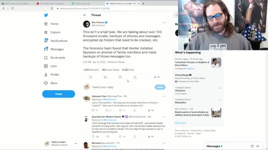Kim Dot Com Says Hunter Spied On The Big Guy - Documents On The Laptop