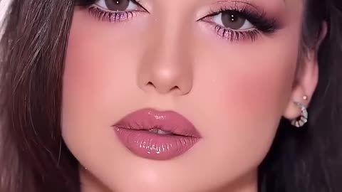 pink makeup look nice look mp4.