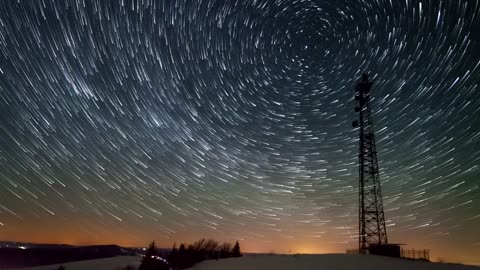 Time-lapse of the stars in the sky