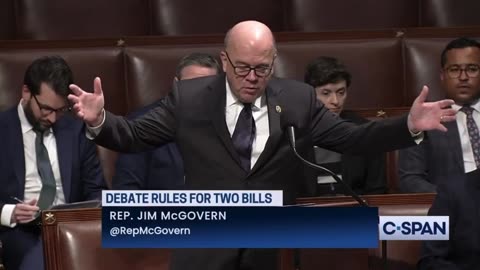 Rep. Jim McGovern is melting down on the House floor while spewing vile lies