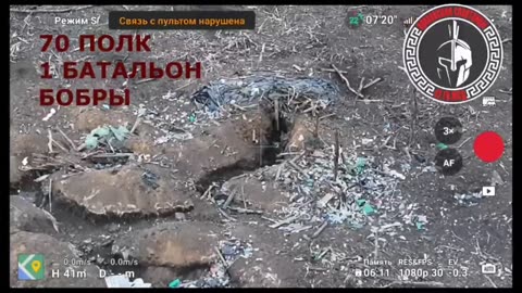 Several foxholes with Ukrainian soldiers inside hit by Russian FPV drones