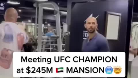 MEETING UFC CHAMPION at $245M 🇦🇪 MANSION🥶🤯