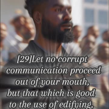 [Ephesians 4:29]♦️♦️♦️♦️♦️♦️♠️♠️♠️♠️♠️♠️Let No Corrupt #Communication Proceed Out Of Your #Mouth