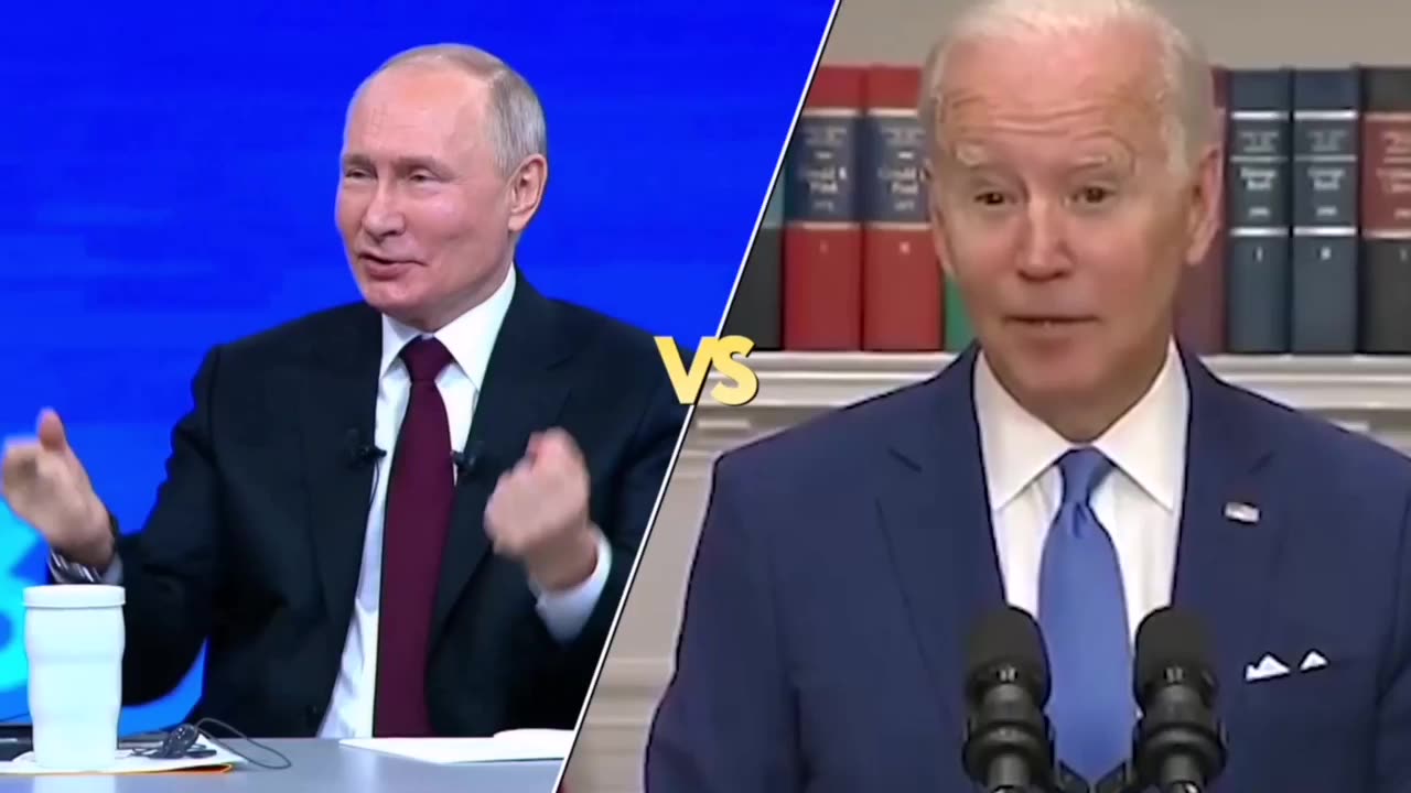 Mentre Joe Biden cade dagli aerei e saluta gli invisibili, Vladimir Putin afferma: ....