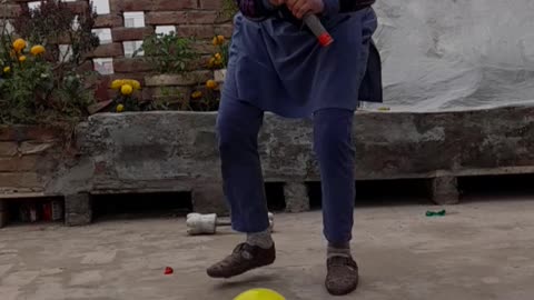 Balloons cricket match style Pop