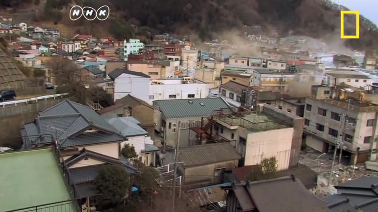 Rare video: japan tsunami