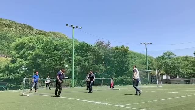 South Korean men playing ball 1