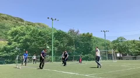 South Korean men playing ball 1