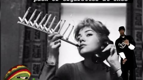 A 1955 DEVICE TO SMOKE A FULL PACK OF CIGARETTES AT ONCE