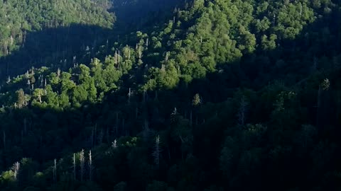 View from chimney rock smokey mountain