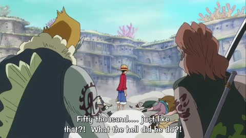 One Piece – Luffy defeats 50,000 fisherman wit conquers Haki