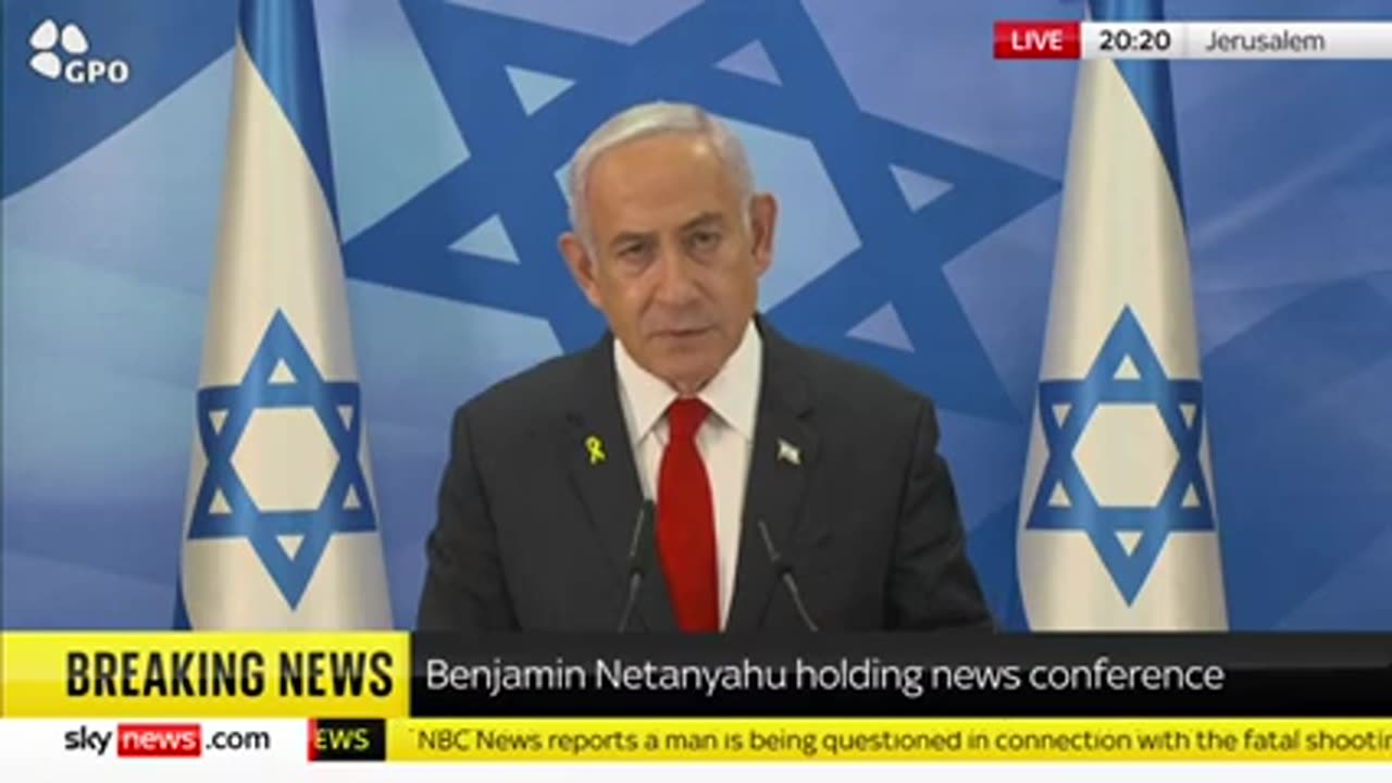 Israeli Prime Minister Benjamin Netanyahu holds news conference in Jerusalem