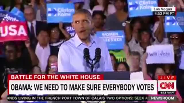 Barack Hussein Obama says "call Pookie"