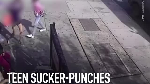 Teen sucker-punches woman after being asked to ‘mask up’