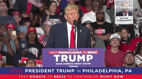 President Trump in Philadelphia, PA 22nd june 2024