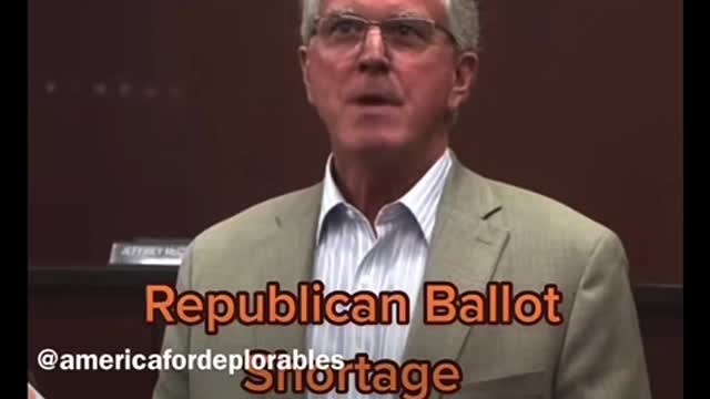 Republican “Ballot Shortage” Aug. 2022