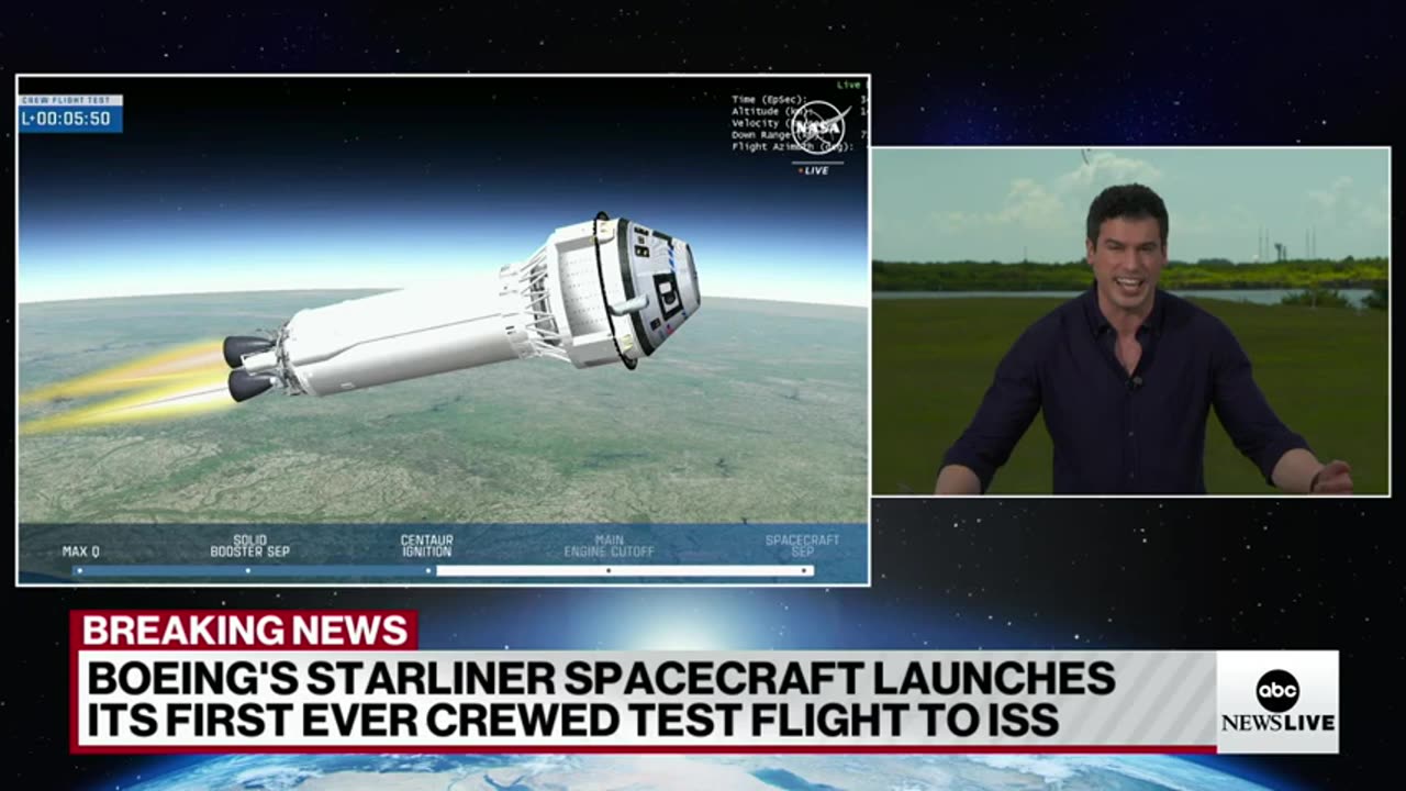 Boeing's Starliner spacecraft launches first ever crewed test flight ABC News
