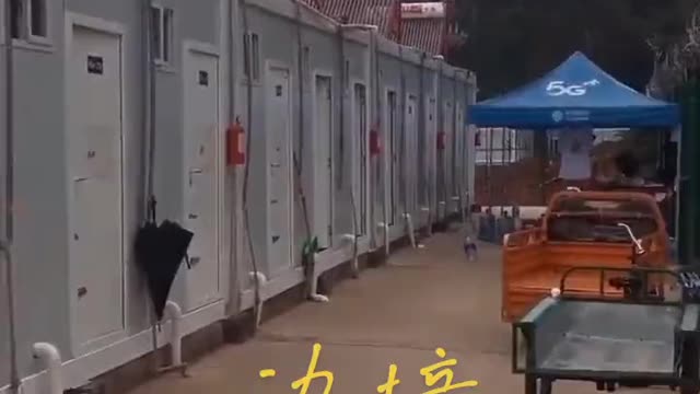 Chinese Covid quarantine camps not only has razor wire fence wall