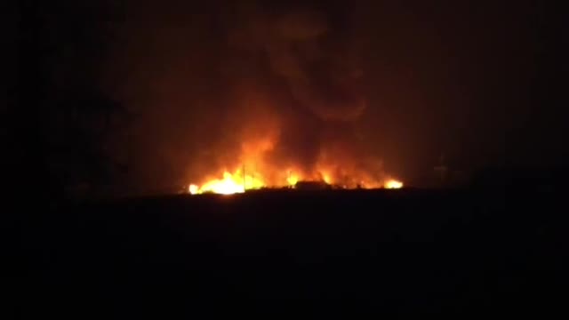 Mill fire in Burns Lake, B.C