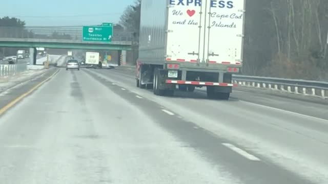 Snow Spills off Semi