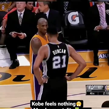 Mamba Mentality Kobe feels nothing
