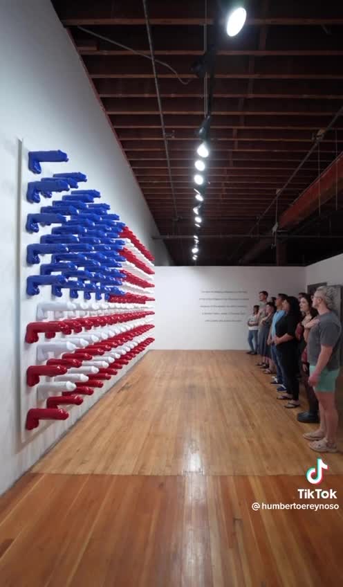 Flag made of dildos... here what they have to say