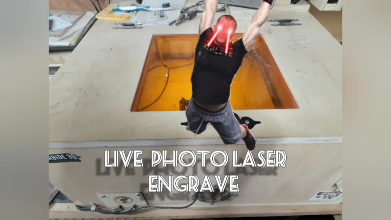 Ultra MAGA Trump Laser engrave live stream