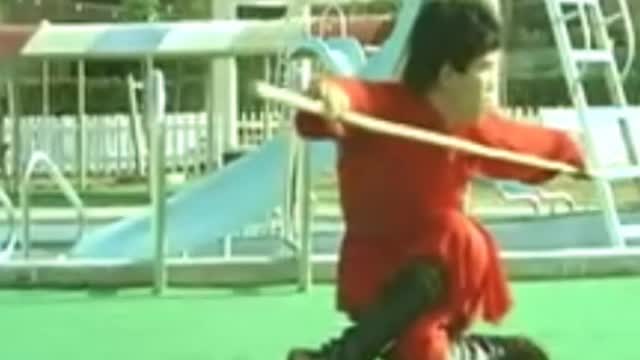 Cudgel play show real kongfu 2