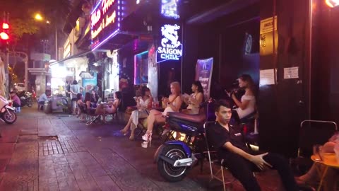 How is Vietnam now Walking street district 1 nightlife scenes. So many pretty ladies