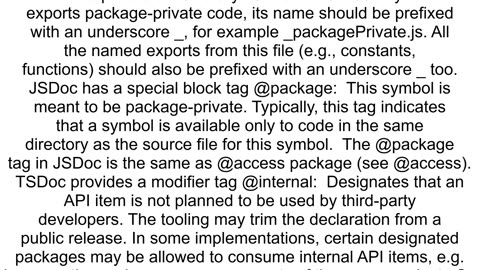 Any way to restrict export within a package in nodejs