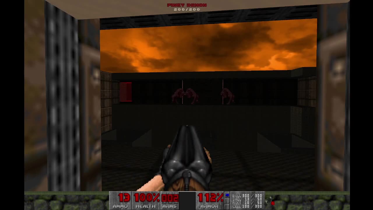 Brutal Doom 2 - Hell on Earth - Ultra Violence - The Gantlet (level 3) - 100% completion