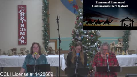 Moose Creek Baptist Church Sing “Emmanuel (Hallowed Manger Ground)” During Service 12-4-2022