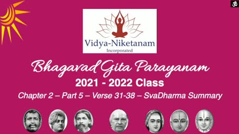 Srimad Bhagavad Gita Chapter 2 - Part 5 - SvaDharma