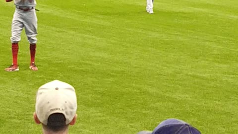 2018 Billy Hamilton playing catch with kids