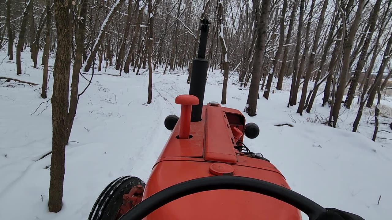 Solstice 2024 'Sleigh Ride' on Vintage '58 Allis Chalmers D-14