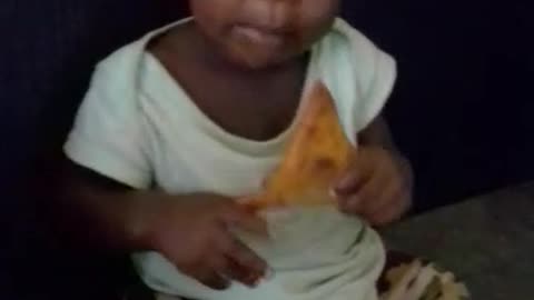 Funny baby feeding moments