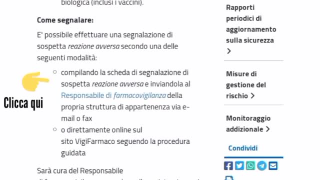 La guida per segnalare all' AIFA le reazioni avverse da vaccino