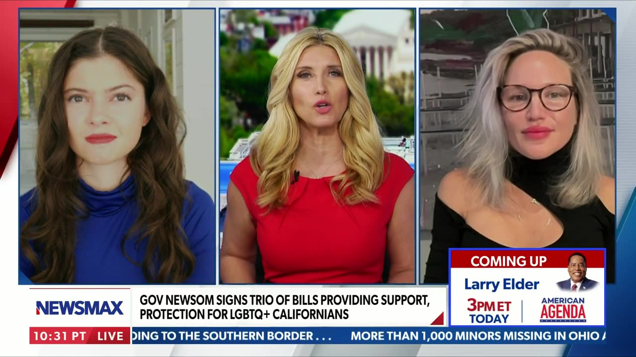 The Manhattan Editor Jackie Toboroff Appears on Newsmax To Talk Gavin Newsom's California Behaviors