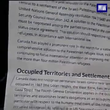 Canadian's can buy land in the West Bank