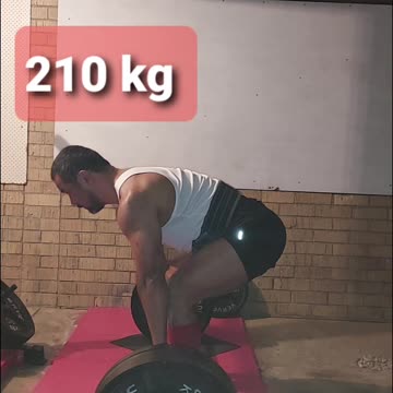Deadlift 210 kg for 5 Reps.