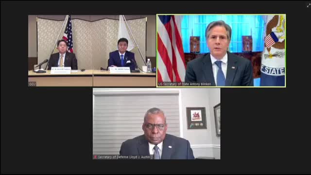Secretary of State Antony Blinken and Secretary of Defense Lloyd Austin hold security talks with their Japanese counterparts.