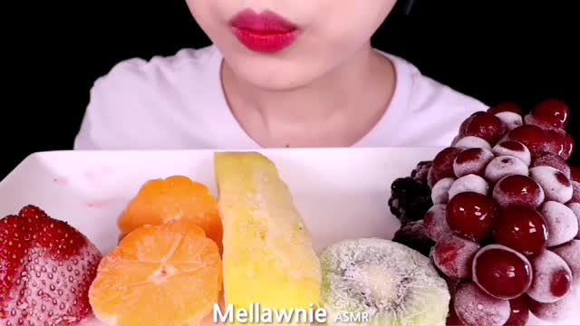 ASMR FROZEN FRUITS