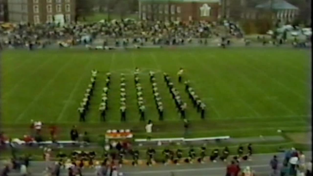 November 10, 1984 - Halftime Performance by the DePauw University Marching Band