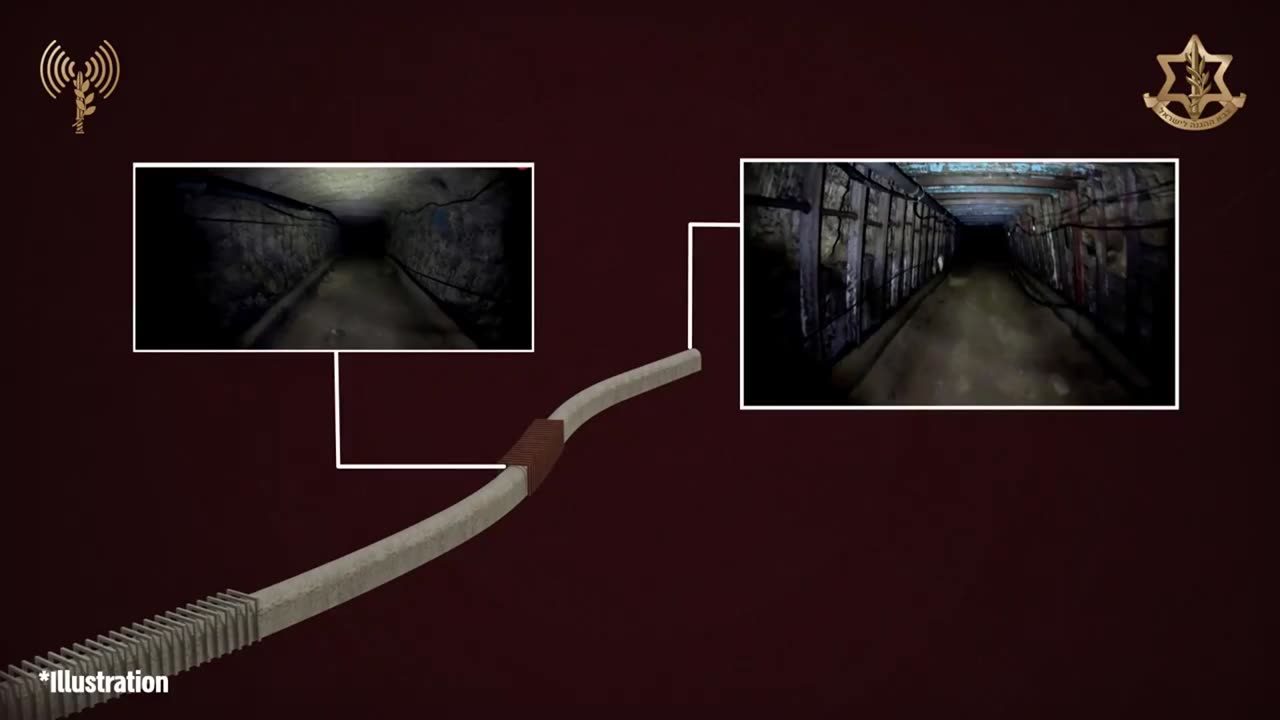 Infographics of the newly found tunnel in Gaza